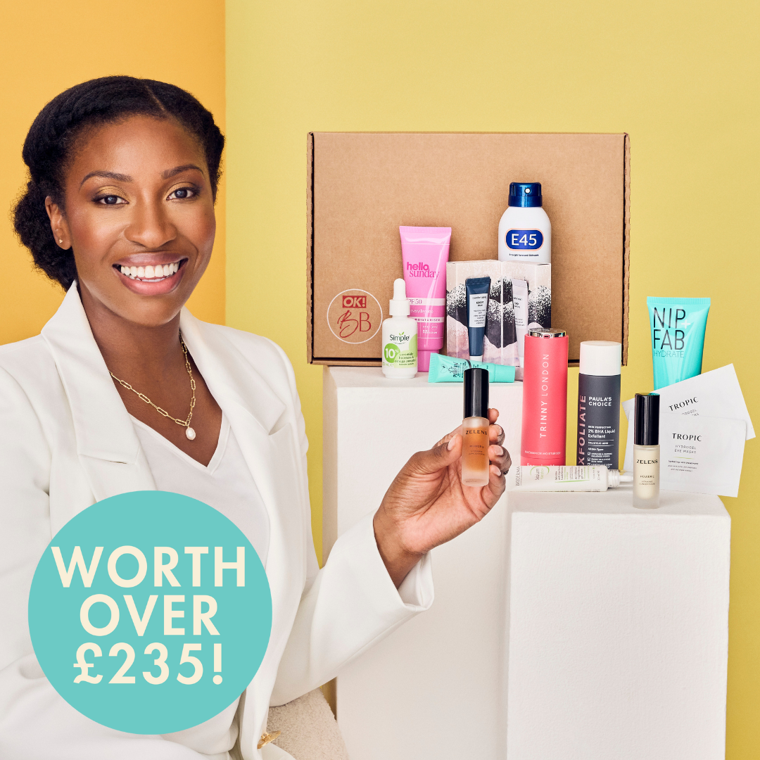 The limited edition OK! Beauty Box by Dr.Ejikeme (worth over £235)