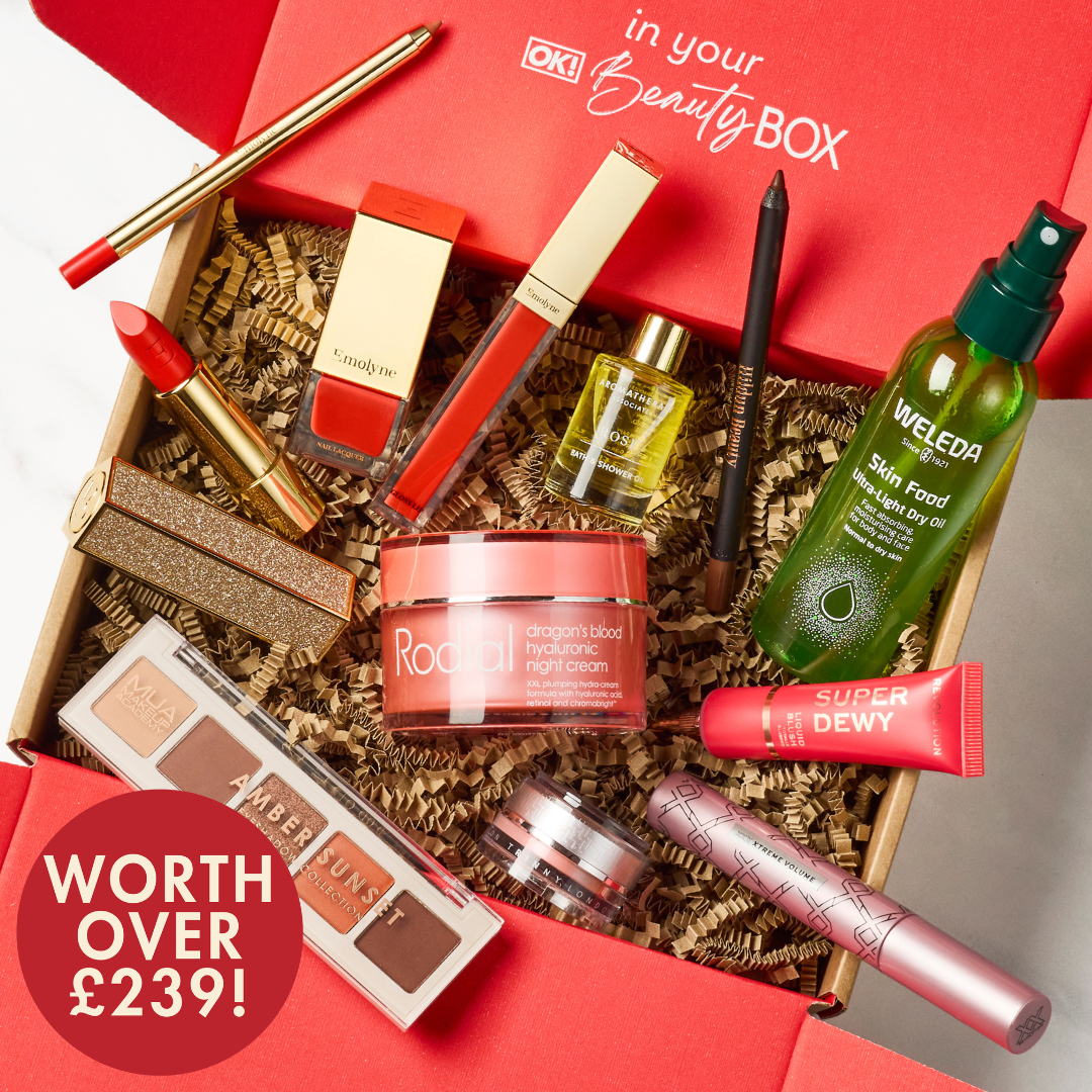 The limited edition OK! Beauty Box by Bryony and Poppy (worth over £239)